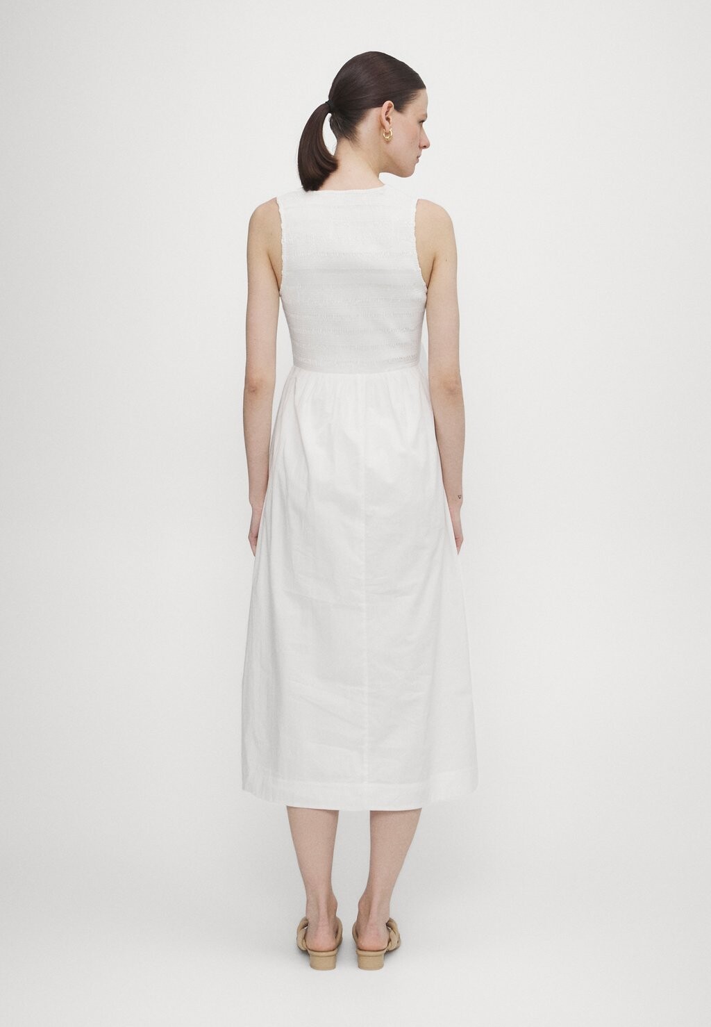 

Дневное платье Matera Midi Dress Faithfull the brand, белое