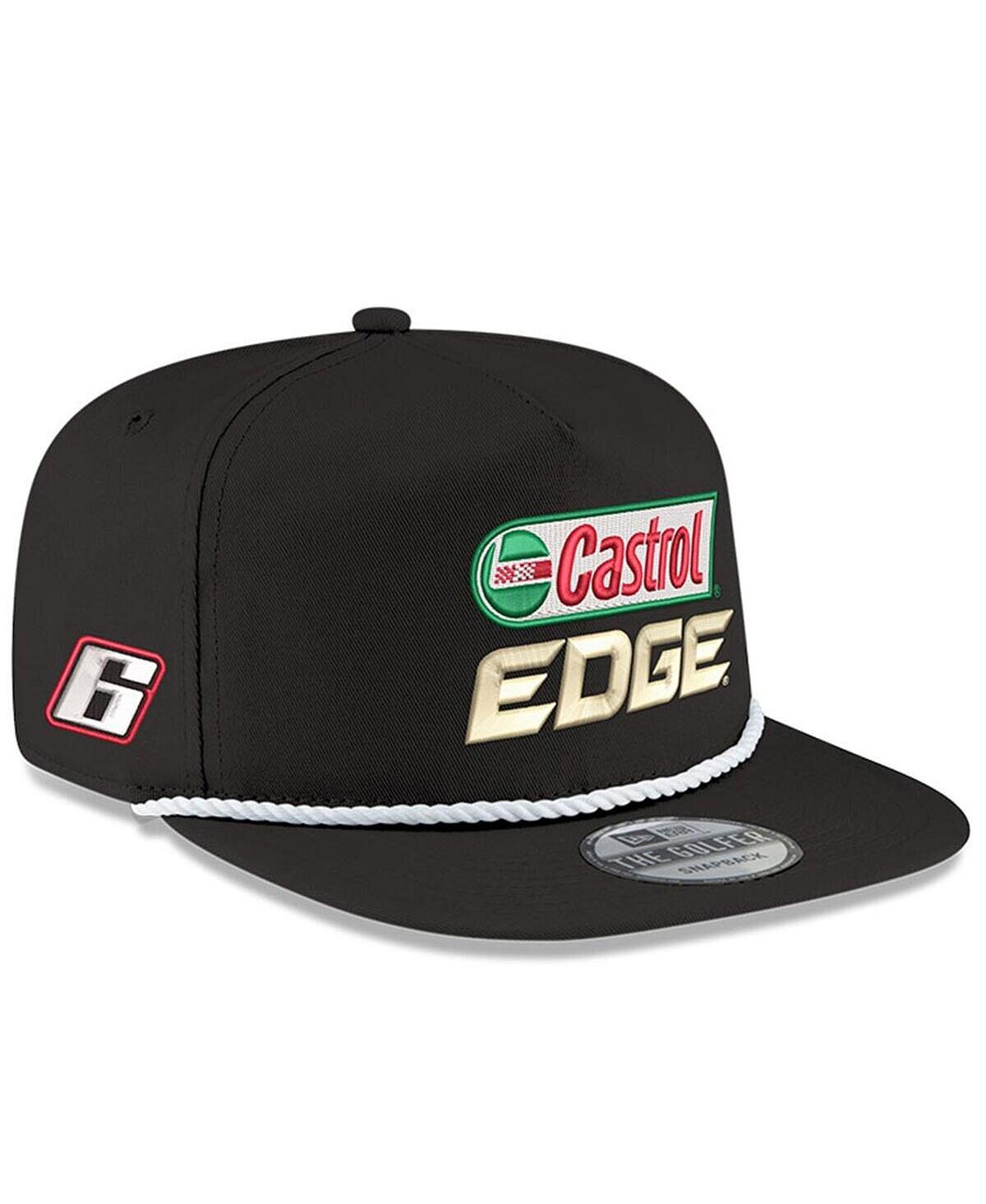 

Мужская черная кепка Brad Keselowski Castrol Edge Golfer Snapback New Era