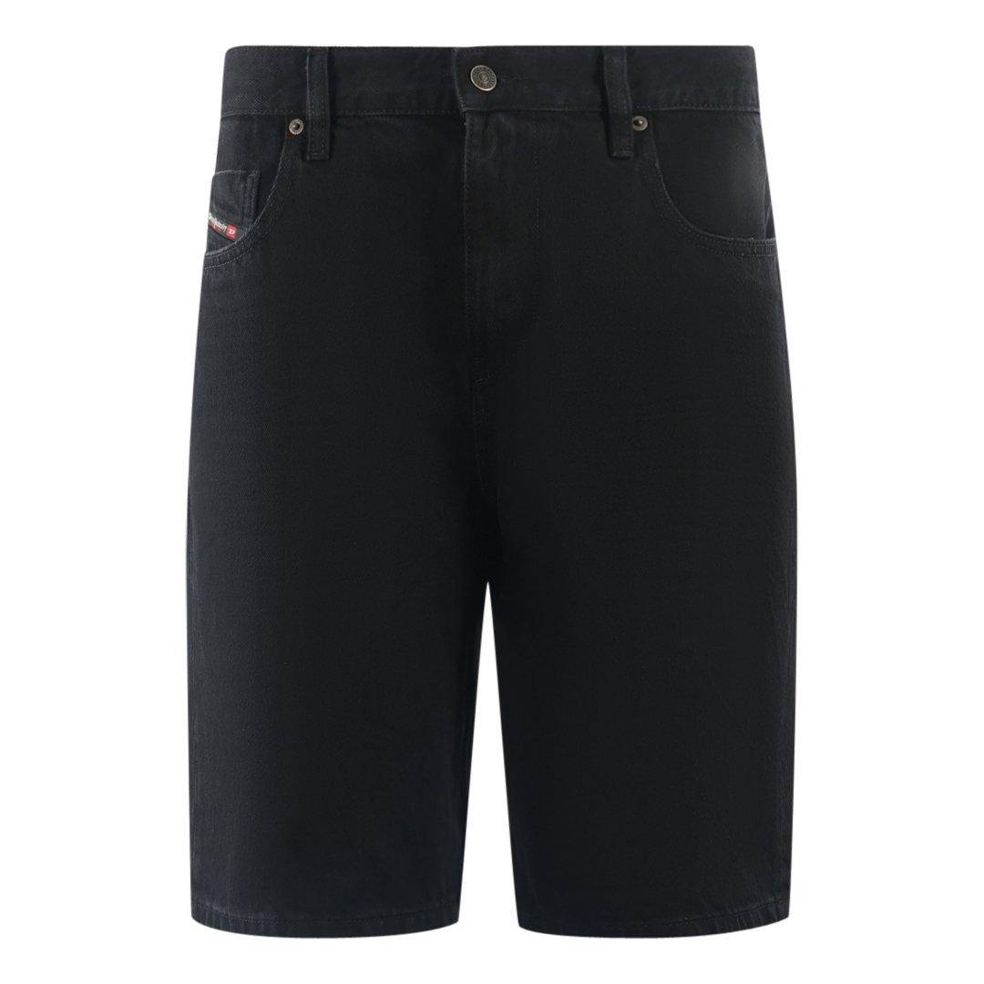 D-Strukt-Short 0EHAI Черные шорты Diesel, черный черные джинсовые шорты со вставками sacai
