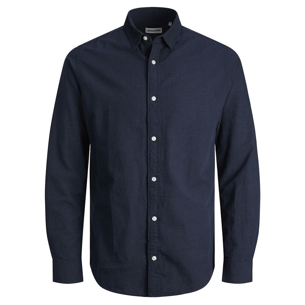 

Рубашка с длинным рукавом Jack & Jones Linen, синий