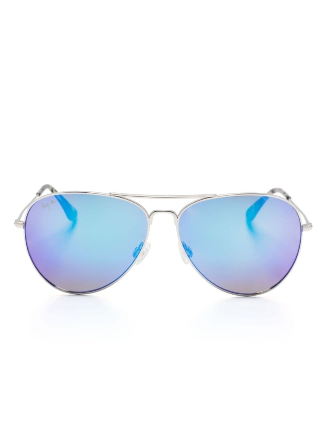 

Maui Jim солнцезащитные очки-пилоты Mavericks, серебряный