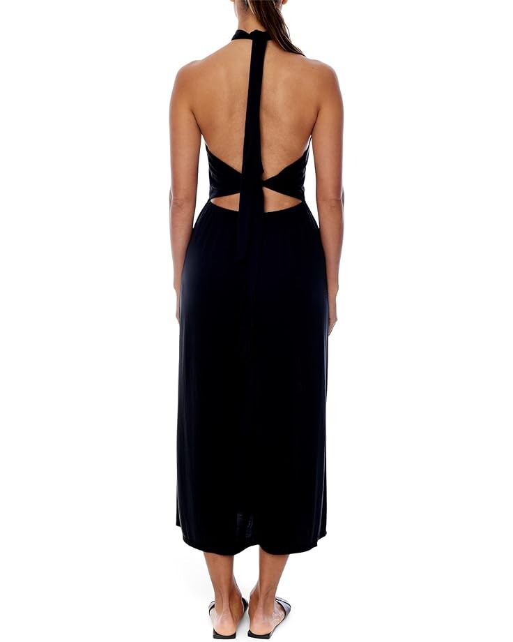 платье allsaints elise viola dress черный Платье LBLC The Label Elise Halter Dress, черный