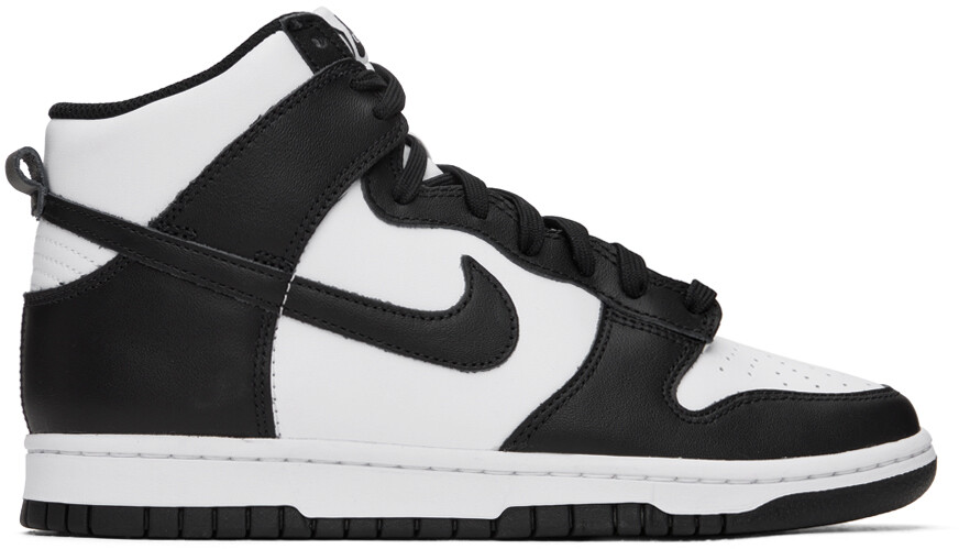 

Black & White Кроссовки Dunk Hi Retro Белые Nike, Белый