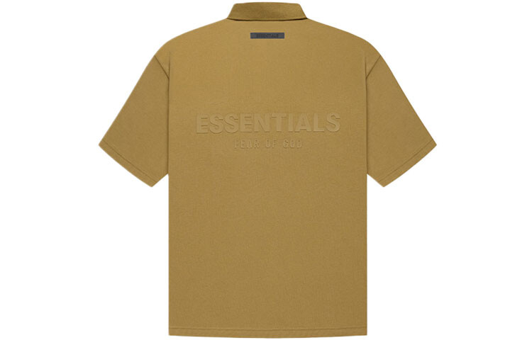 

Поло Fear of God Essentials FW21, янтарный цвет