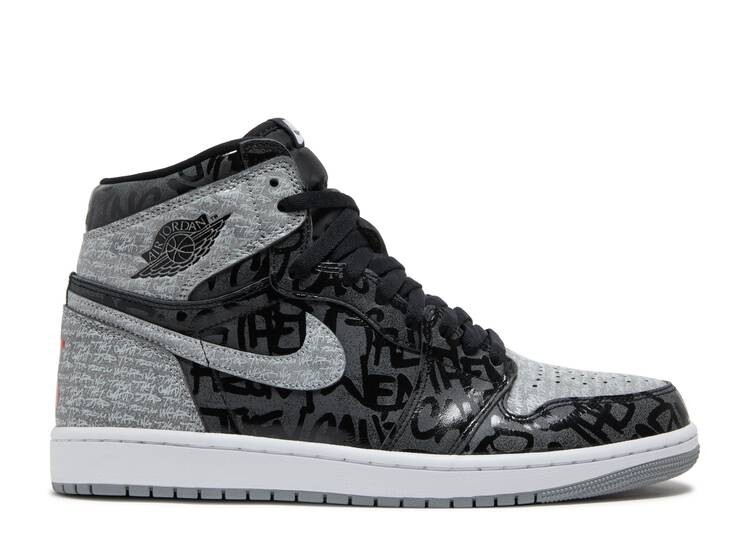 

Кроссовки AIR JORDAN 1 HIGH OG 'REBELLIONAIRE', черный