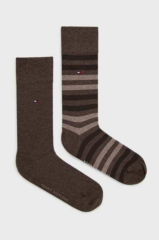 

Носки (2 пары) Tommy Hilfiger, коричневый