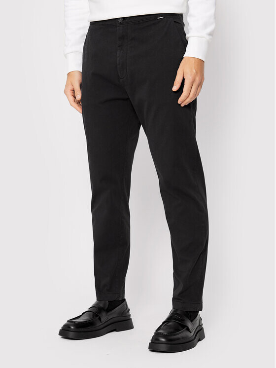 

Брюки из ткани regular fit Calvin Klein, черный