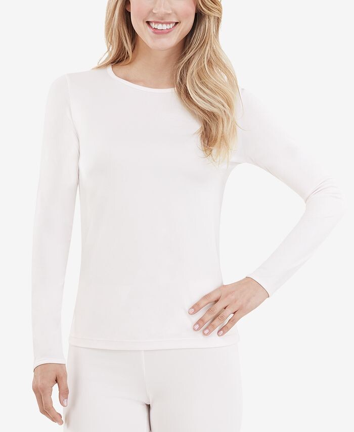 

Женский топ Climatesmart с длинными рукавами Cuddl Duds, белый