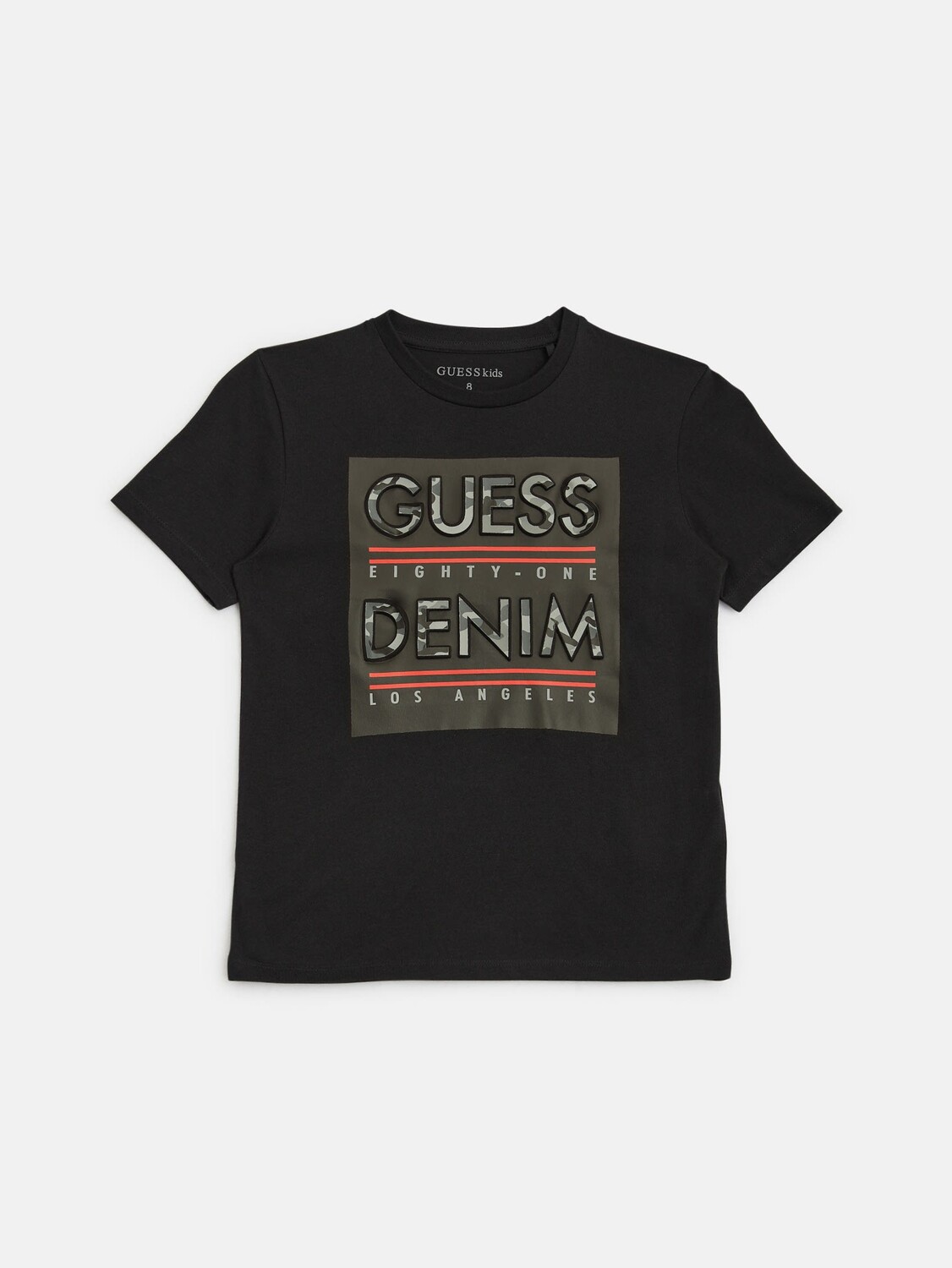 

Футболка с логотипом Kalin (7–16) Guess Factory, черный