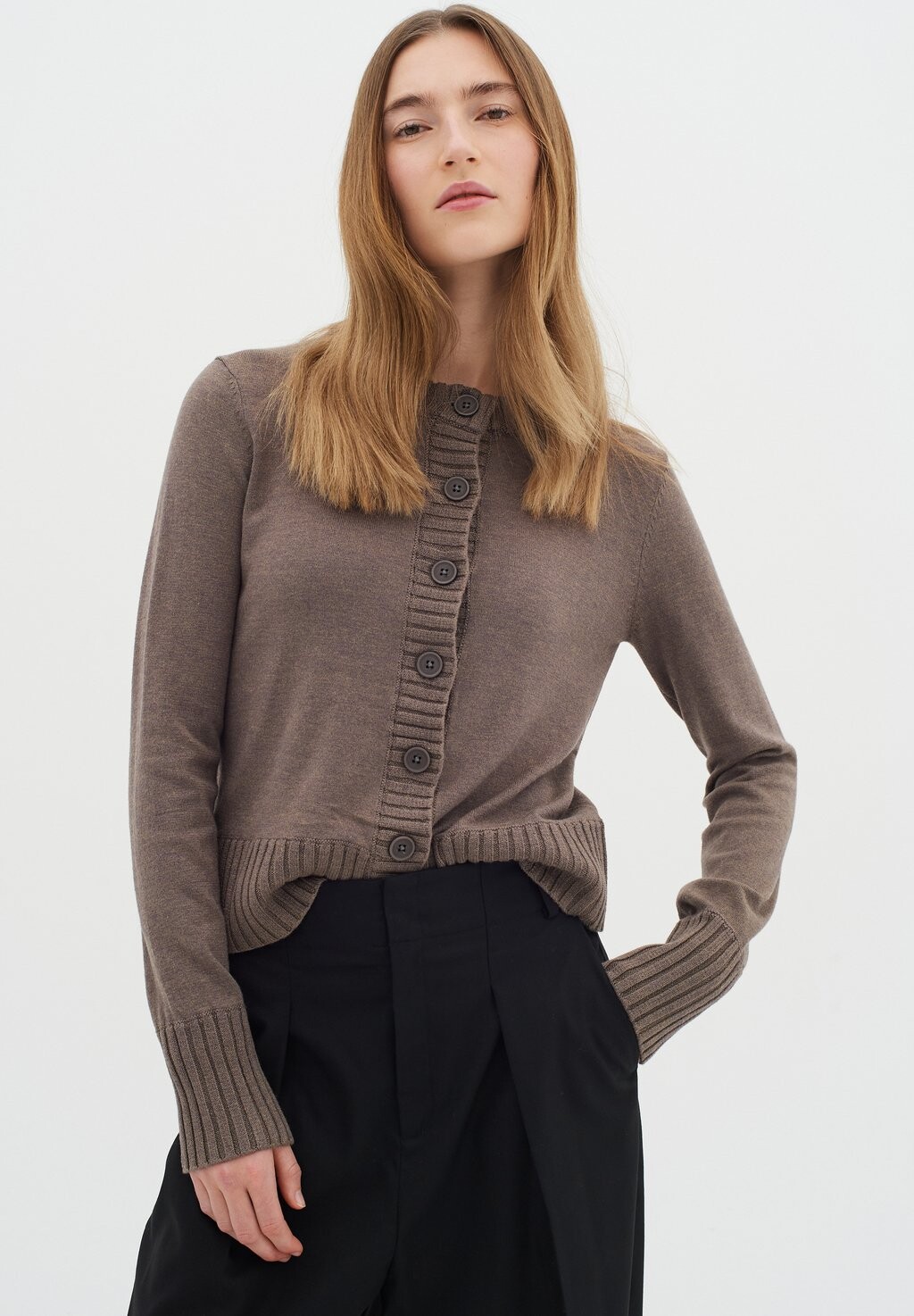 

Кардиган Orkidea InWear, цвет sandy grey melange