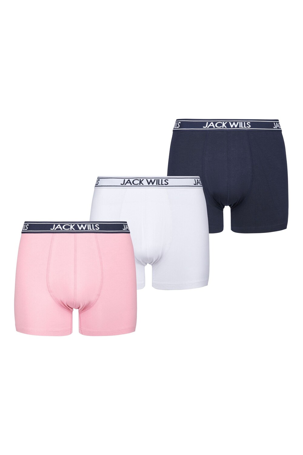 

Комплект из 3 пар белых боксеров Daundley Jack Wills, розовый