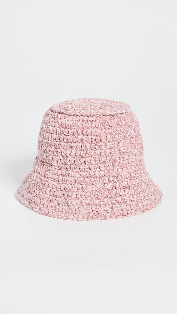 

Шляпа BY FAR Robbie Icy Pink Chenille