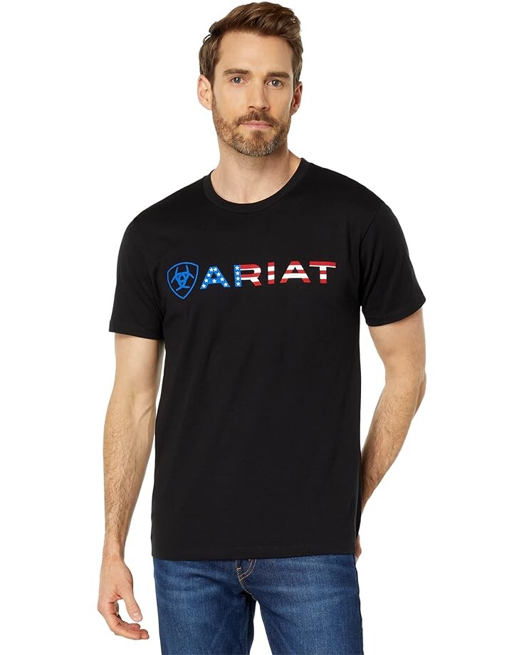 

Футболка Ariat USA Wordmark, черный