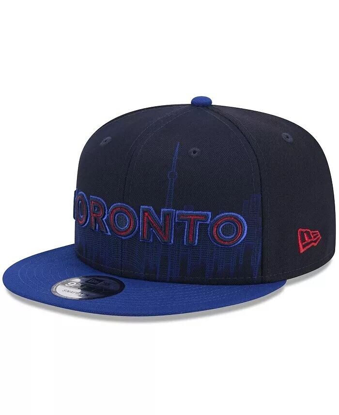 

Мужская темно-синяя бейсболка Toronto Blue Jays 2024 City Connect Alternate 9FIFTY Snapback New Era, синий