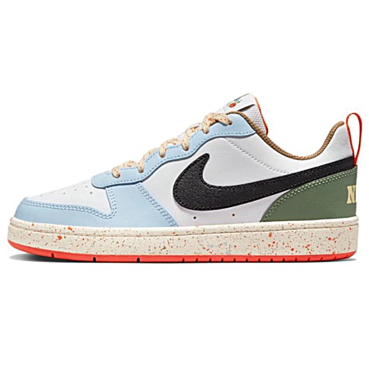 

Кроссовки Nike Court Borough Skateboarding Shoes Women's Low-top Beige, цвет Off-white