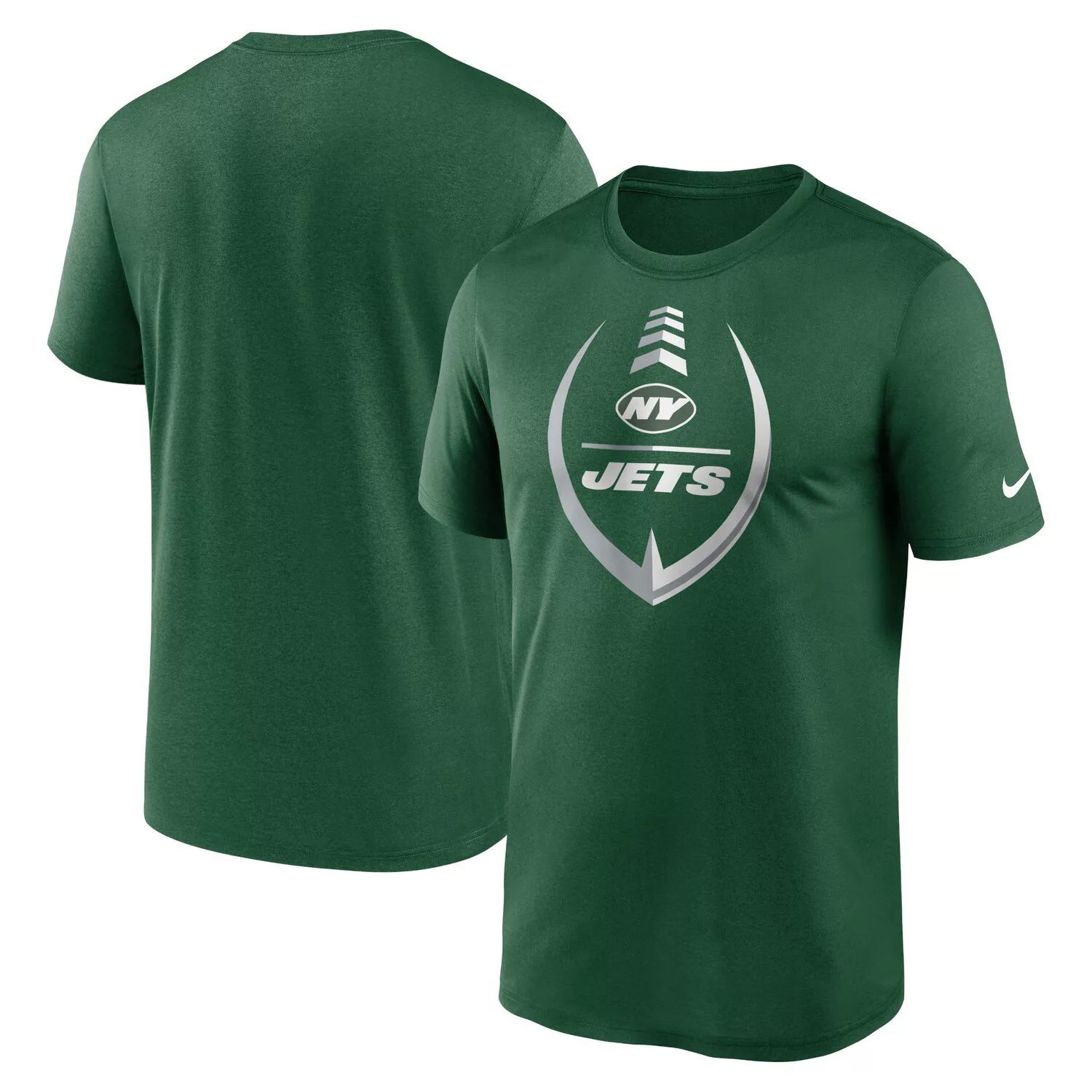 Мужская зеленая футболка New York Jets Icon Legend Performance Nike мужская зеленая футболка new york jets legend icon performance nike
