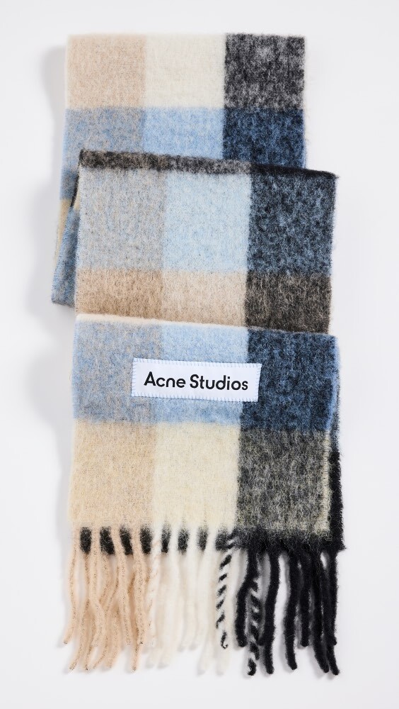 

Шарф Acne Studios Heavy, синий