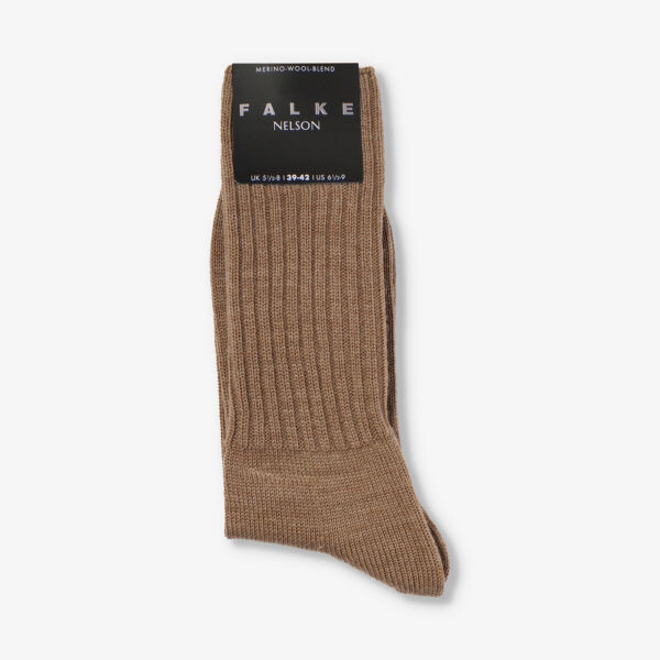 

Трикотажные носки в рубчик Nelson длиной до икры Falke, цвет nutmeg mel