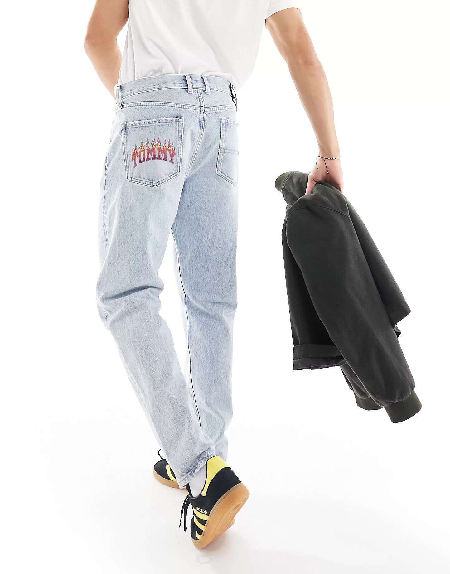 Светлые зауженные джинсы Tommy Jeans Isaac