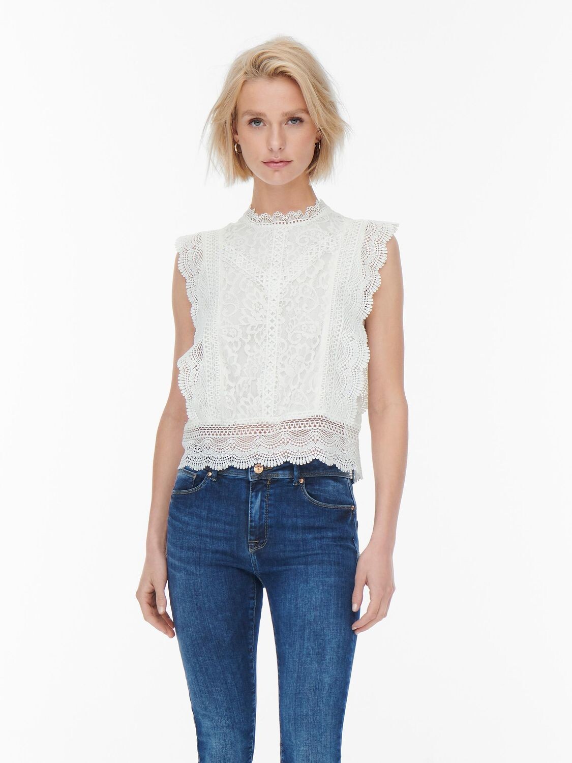 

Топ ONLY ONLKARO LACE, белый