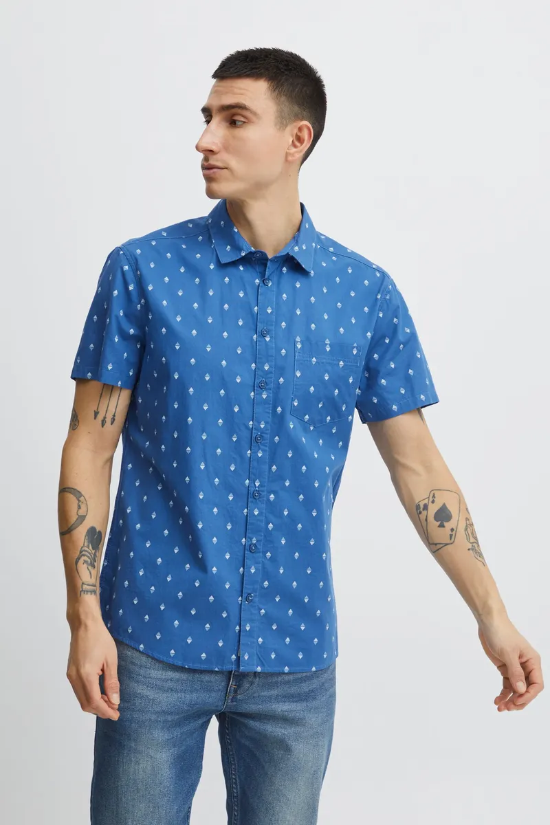 

Рубашка с короткими рукавами из смеси "BLEND BHShirt", цвет Delft