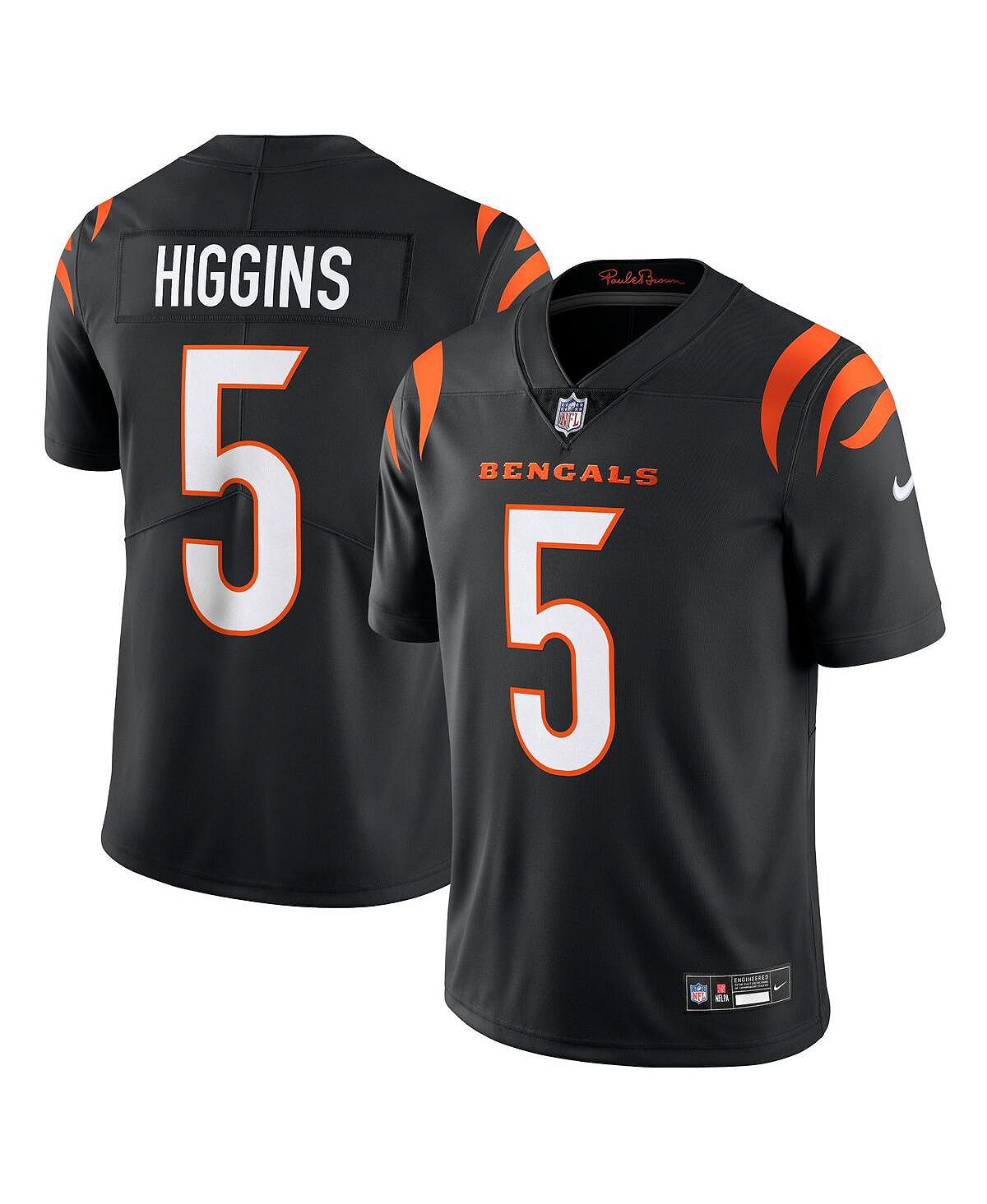 Мужская футболка Higgins Black Cincinnati Bengals Vapor Untouchable Limited Jersey Nike