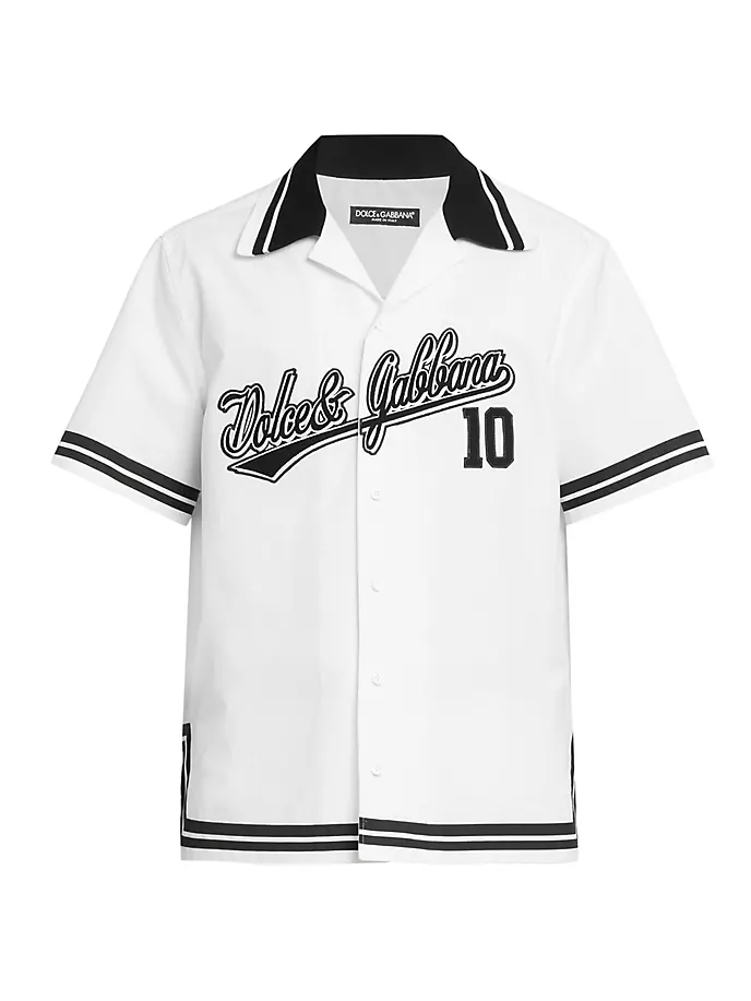 

Рубашка Baseball Camp с логотипом Dolce&Gabbana, черный