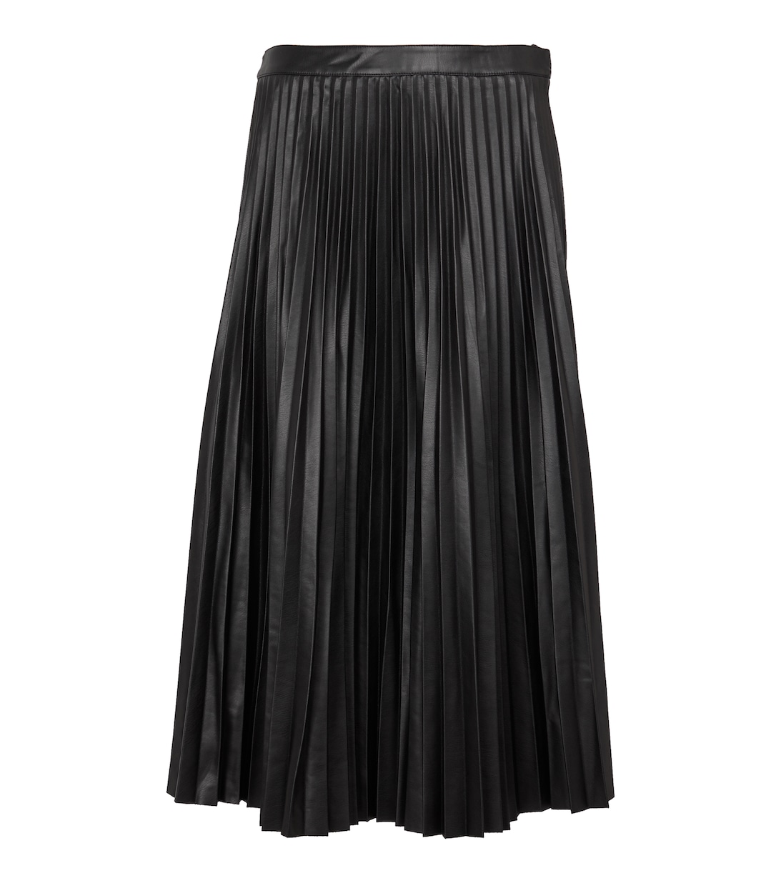 Юбка миди из искусственной кожи со складками PROENZA SCHOULER, черный юбка миди из искусственной кожи с высокой талией зимняя черная со складками