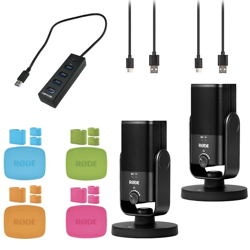 

Микрофон RODE NT-USB Mini x2, USB Hub, Colors, Cloth