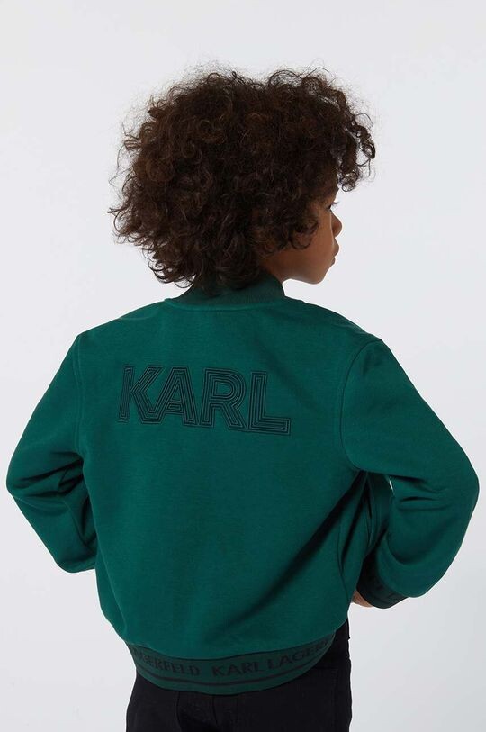 

Детская куртка-бомбер Karl Lagerfeld, зеленый