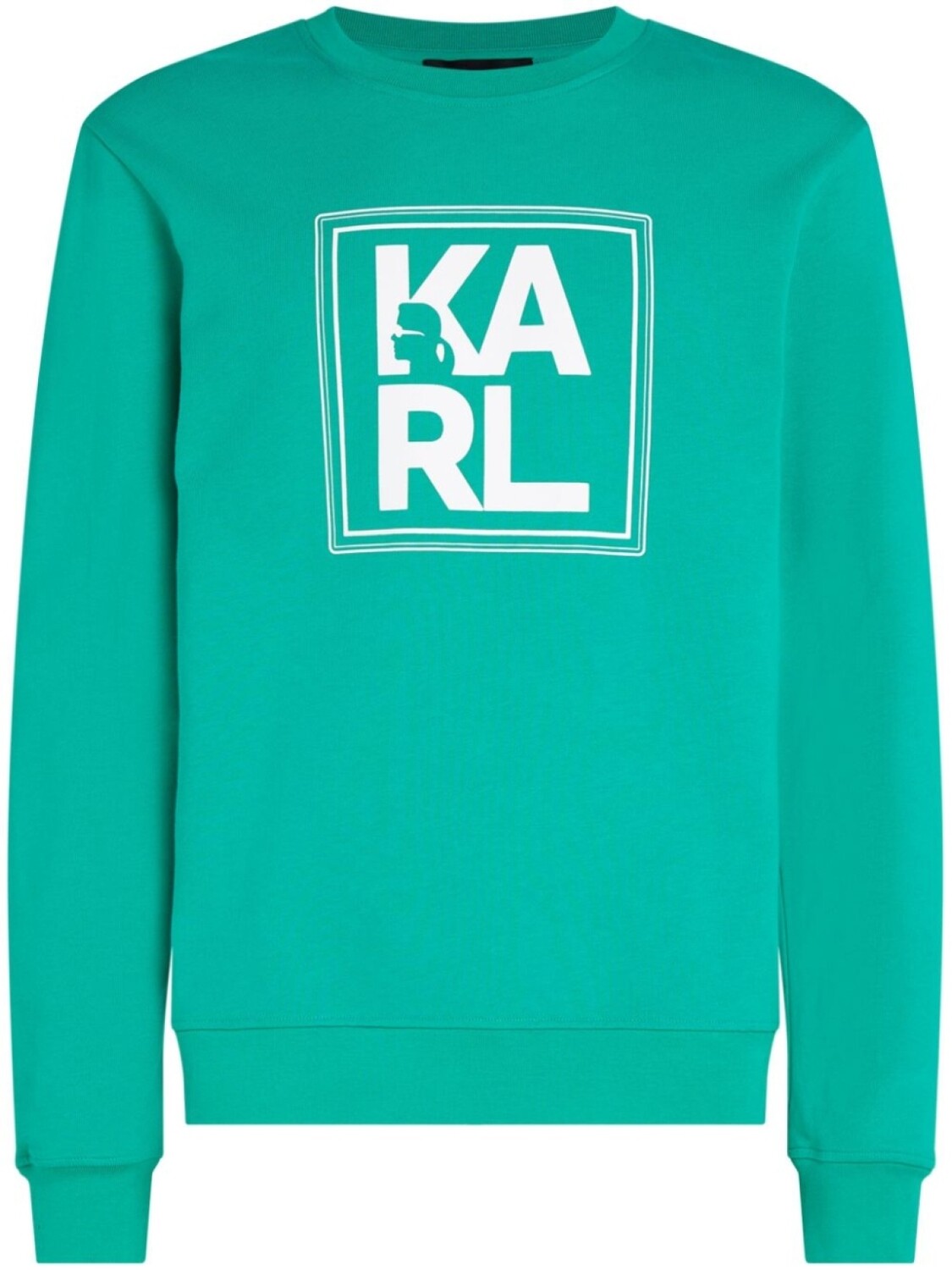 

Karl Lagerfeld logo-print organic cotton sweatshirt, зеленый
