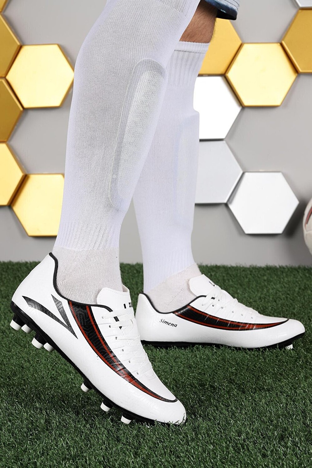 

Мужские футбольные бутсы Simena KM Cleats Turf Field Lig, белый