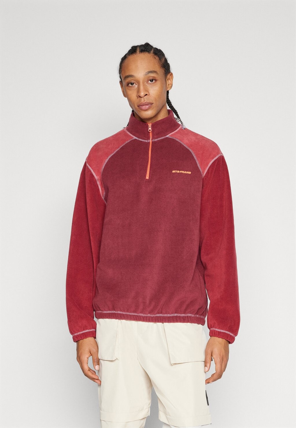 

Флисовая толстовка Paneled Unisex iets frans..., цвет berry