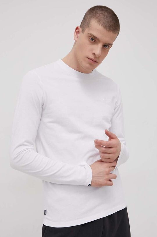 

Хлопковый топ с длинными рукавами Superdry, белый