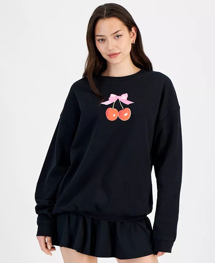 

Флисовый свитшот с вишнями для юниоров Grayson Threads, The Label, черный