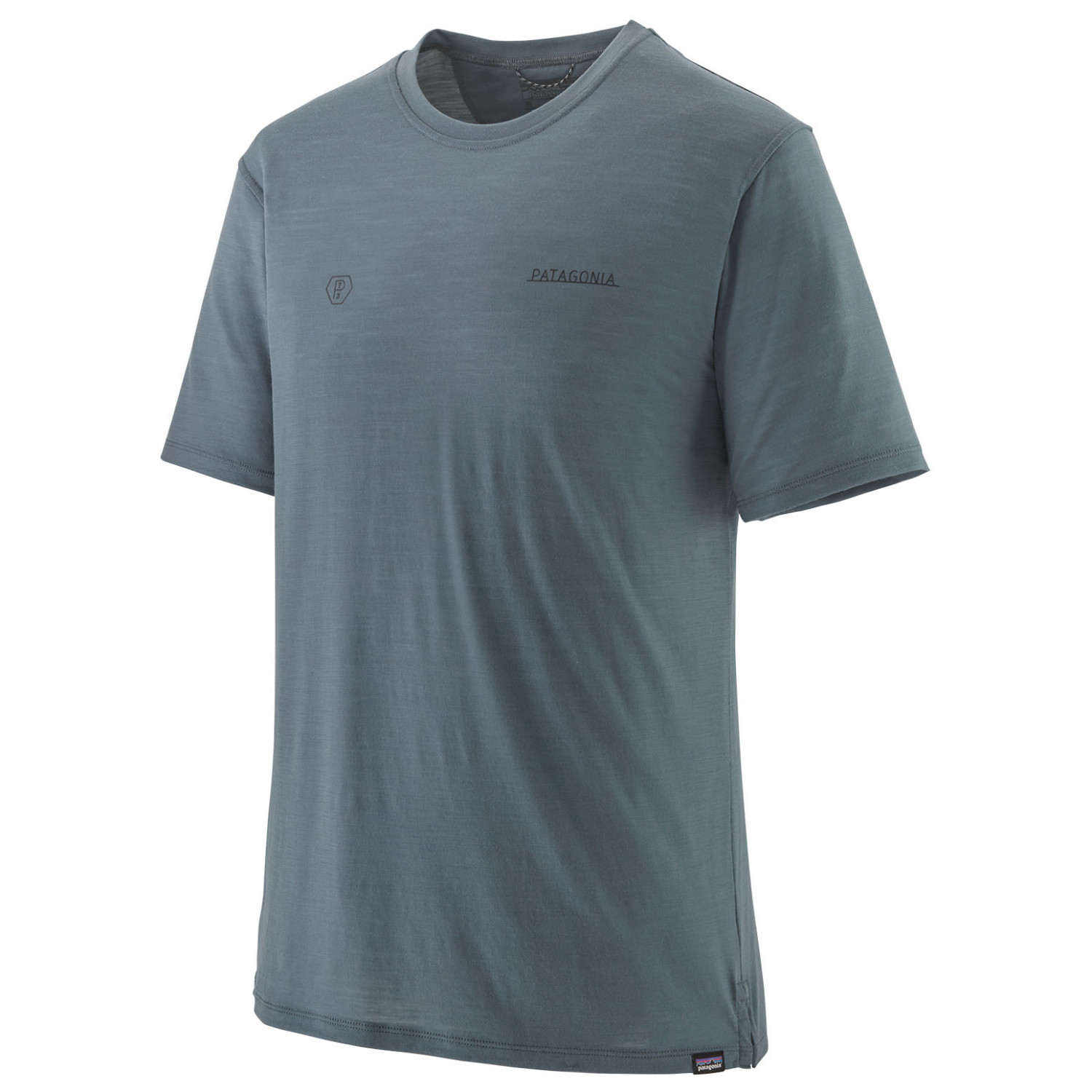 Рубашка из мериноса Patagonia Cap Cool Merino Graphic Shirt, цвет Forge Mark Icons/Plume Grey