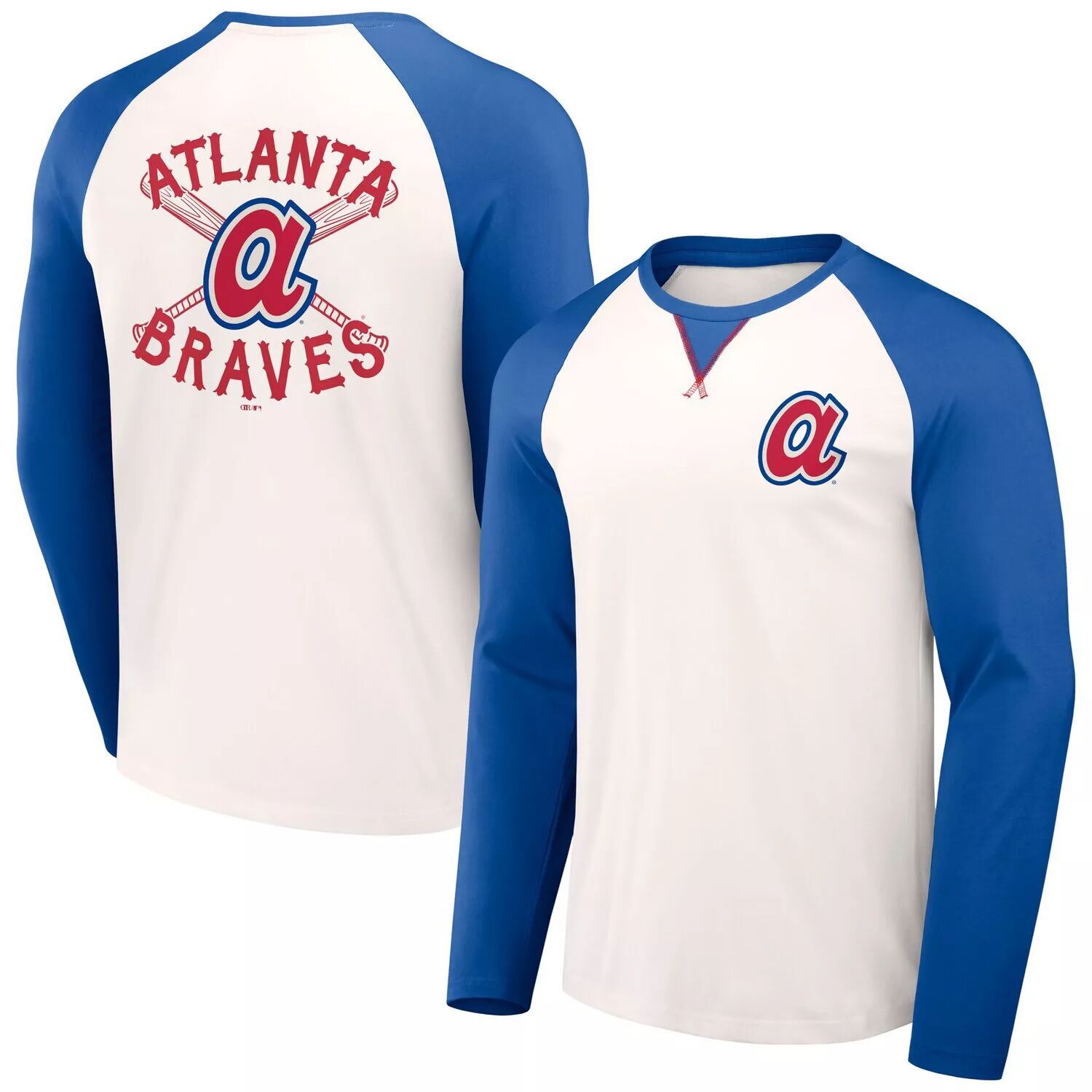 

Мужская футболка Darius Rucker Collection от Fanatics White/Royal Atlanta Braves Team Color реглан