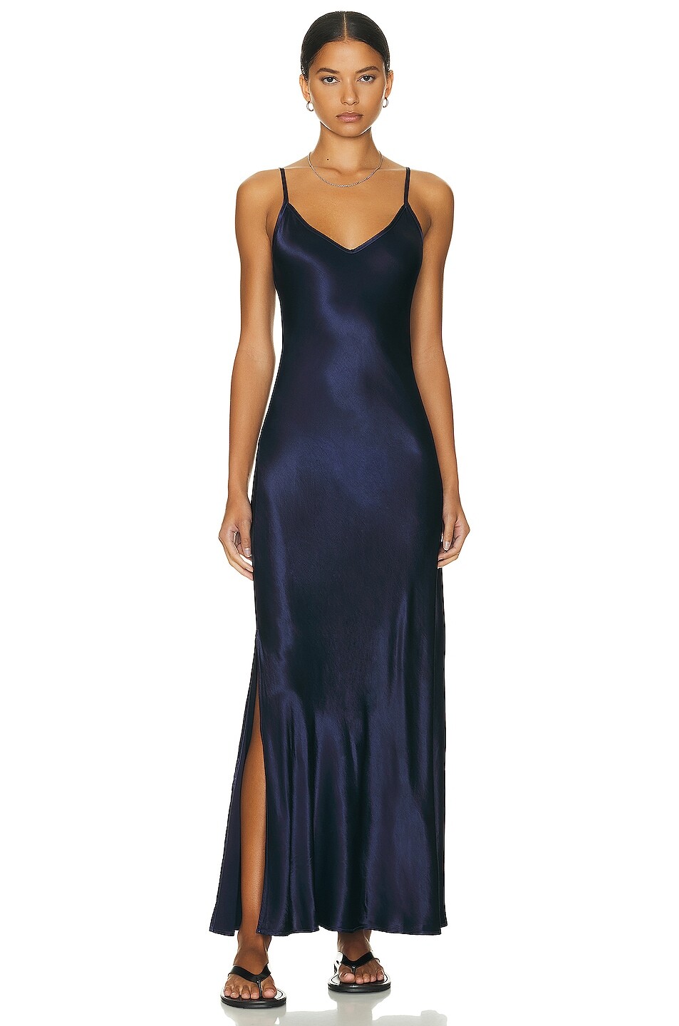 

Платье макси Enza Costa Bias Cut, цвет Dark Navy