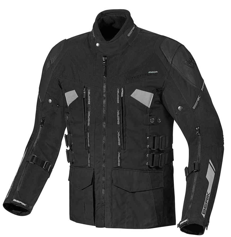 Водонепроницаемая мотоциклетная текстильная куртка Striker 3в1 Berik, черный