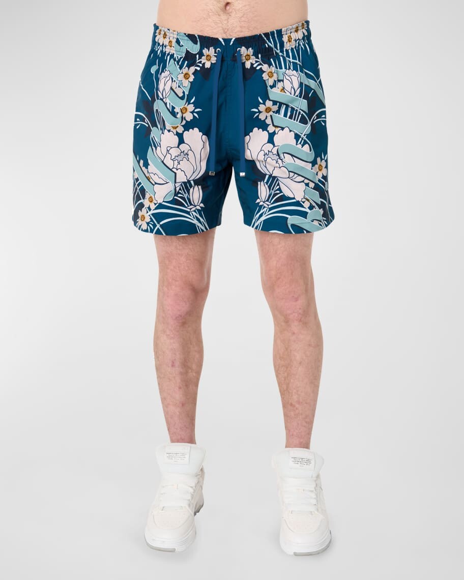 

Мужские плавки с цветочным логотипом Amiri