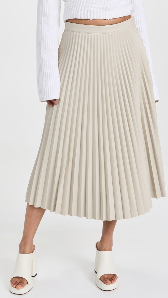 

Юбка Proenza Schouler White Label Faux Leather Pleated