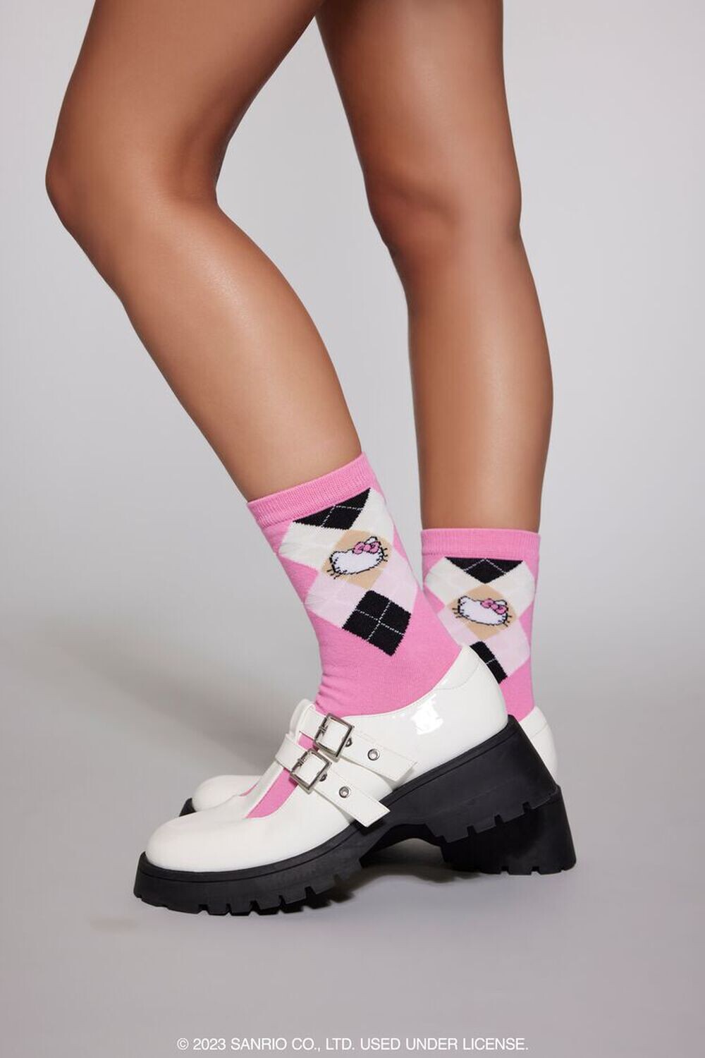 

Носки Hello Kitty Argyle Crew Forever 21, розовый