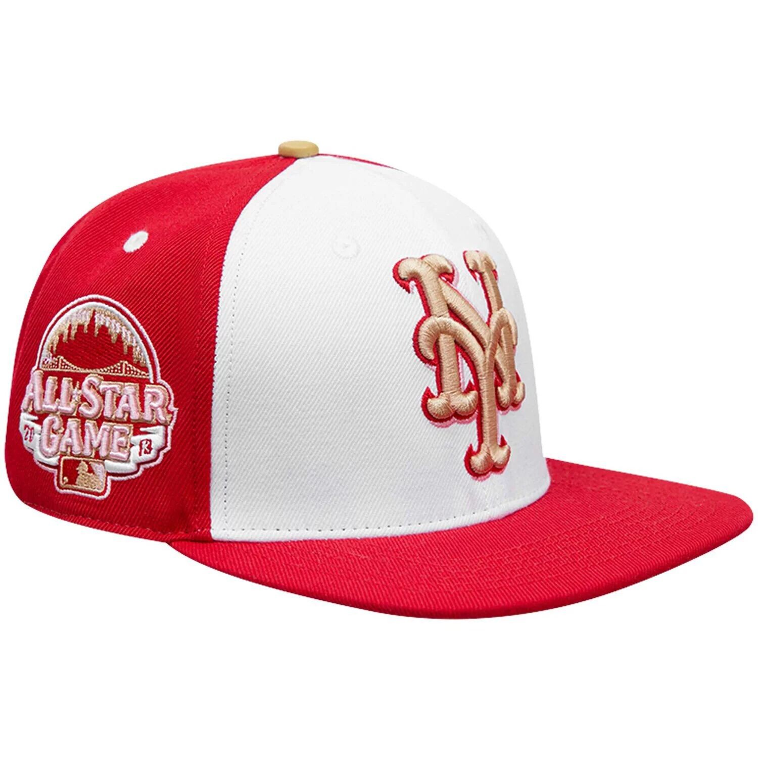 

Мужская кепка Pro Standard белого/красного цвета с клубничным мороженым New York Mets Snapback