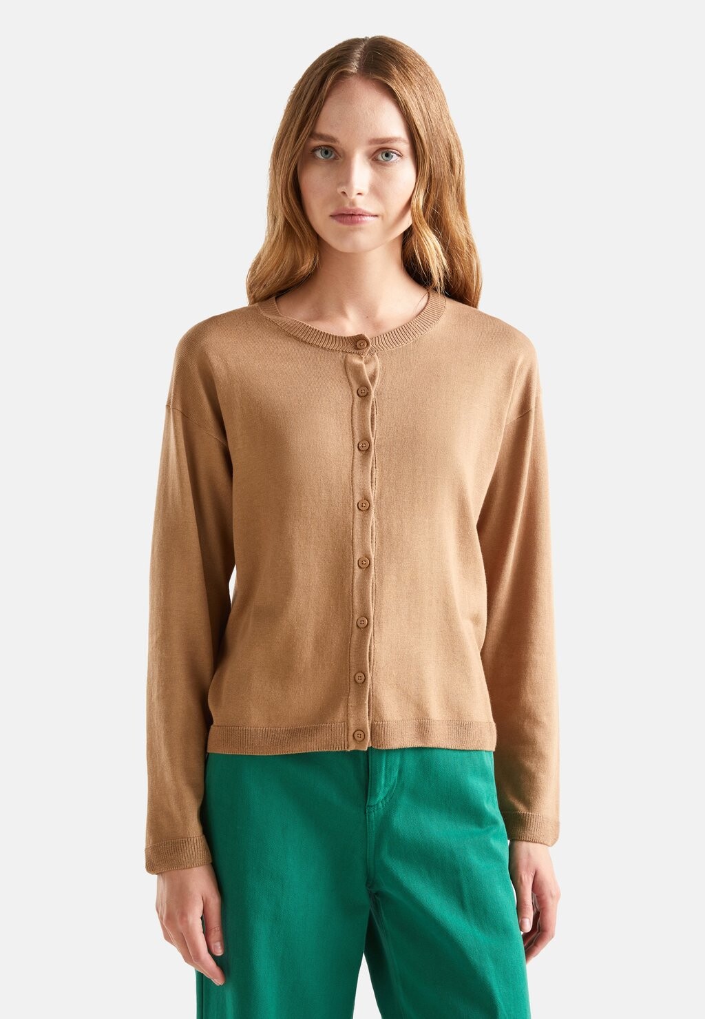 

Кардиган United Colors of Benetton, коричневый