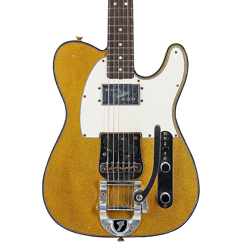 Электрогитара Fender Custom Shop Limited-Edition Cunife Telecaster Journeyman Relic Electric Guitar Aged Chartreuse Sparkle электрогитара fender custom shop jimmy page signature telecaster journeyman relic white blonde