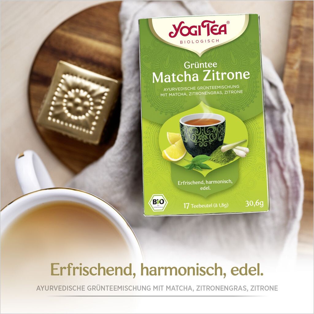 

3xYOGI TEA зеленый чай матча с лимоном | 3 х 30,6 г
