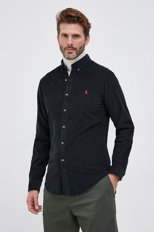 

Вельветовая рубашка 710818761009 Polo Ralph Lauren, черный