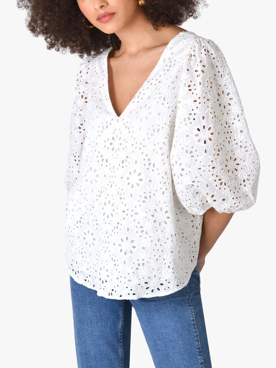 

Топ Ro&Zo Broderie, цвет слоновой кости