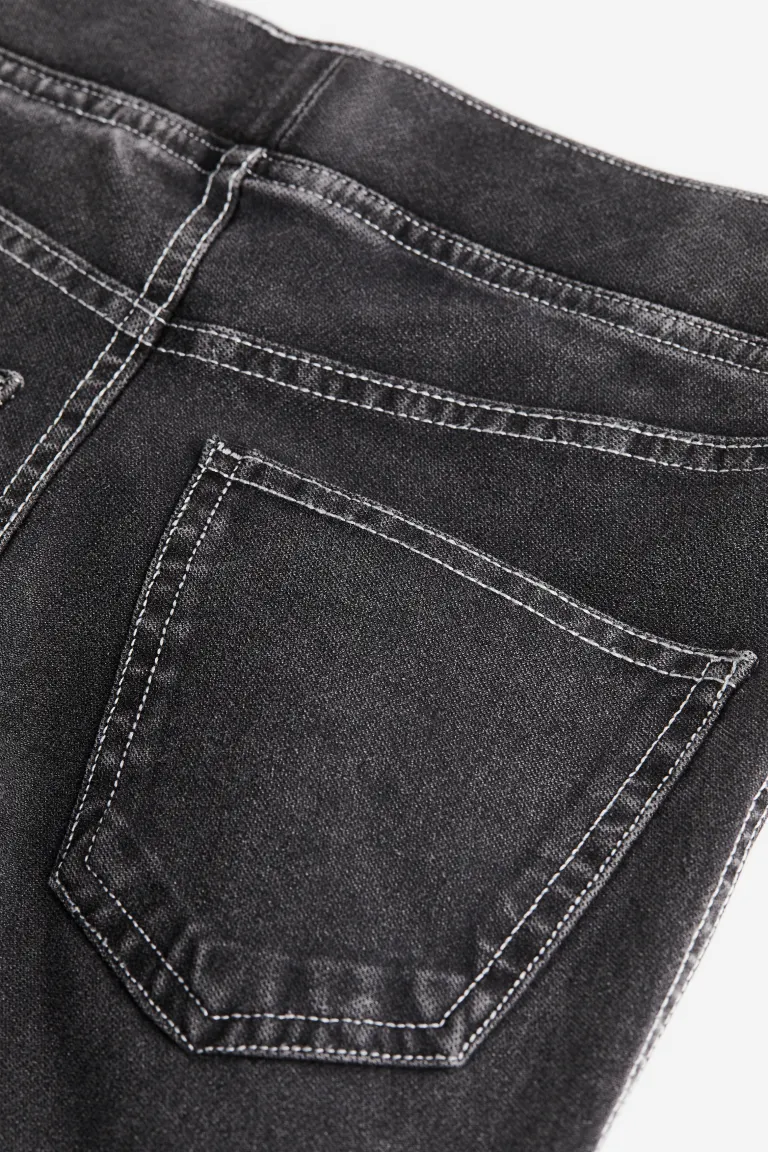 

Расклешенные брюки из трикотажа H&M, черный