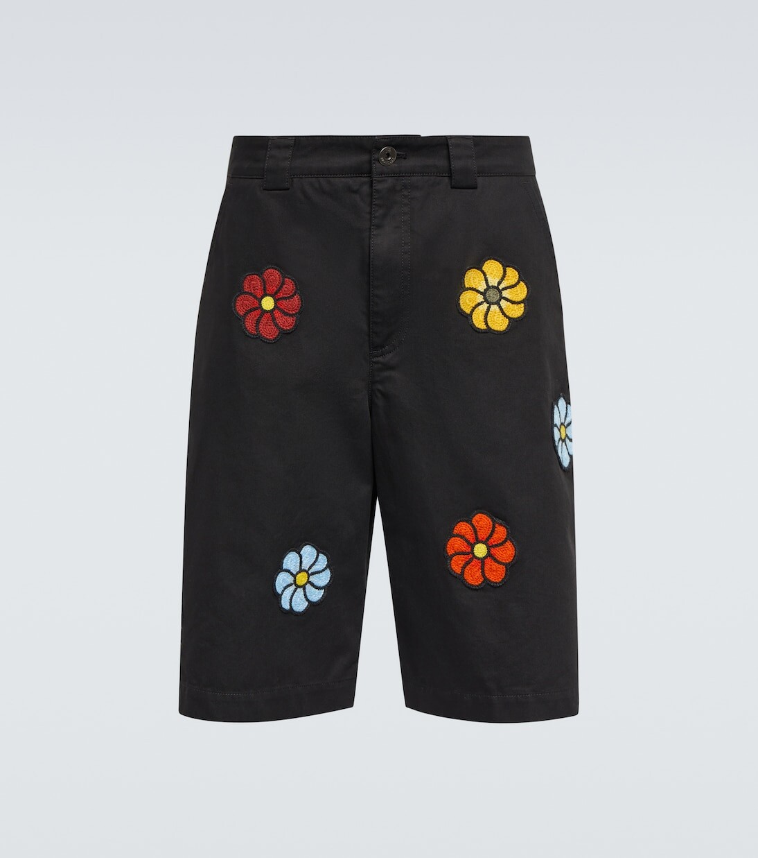 

Шорты moncler jw anderson из хлопкового габардина Moncler Genius, черный